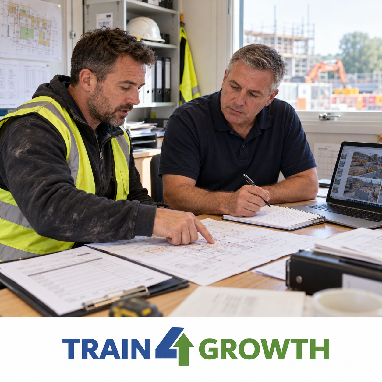 Site Supervisor NVQ Evidence Review Site supervisor NVQ evidence review with an assessor, using plans, records and site photographs